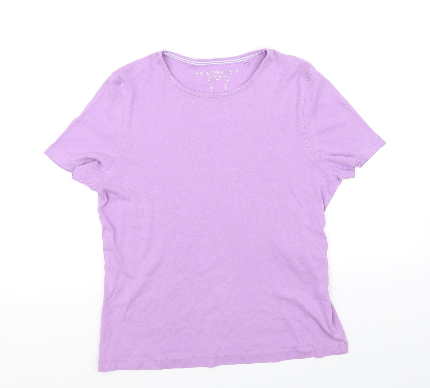 BM collection Womens Purple   Basic T-Shirt Size M