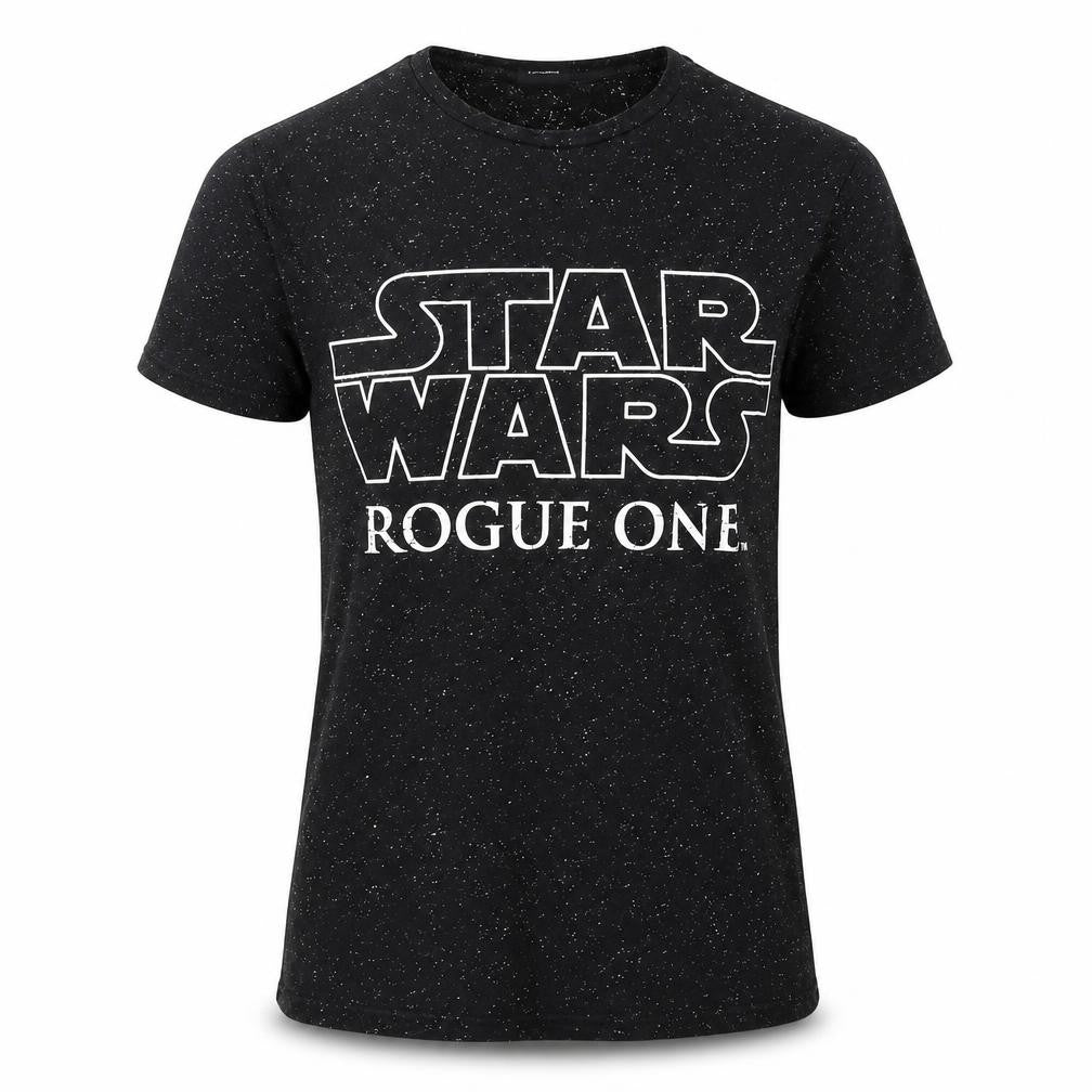 Front view of Star Wars women’s black basic t-shirt, size XS