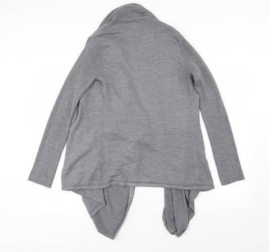 BHS Womens Grey  Knit Cardigan Jumper Size S  - Waterfall