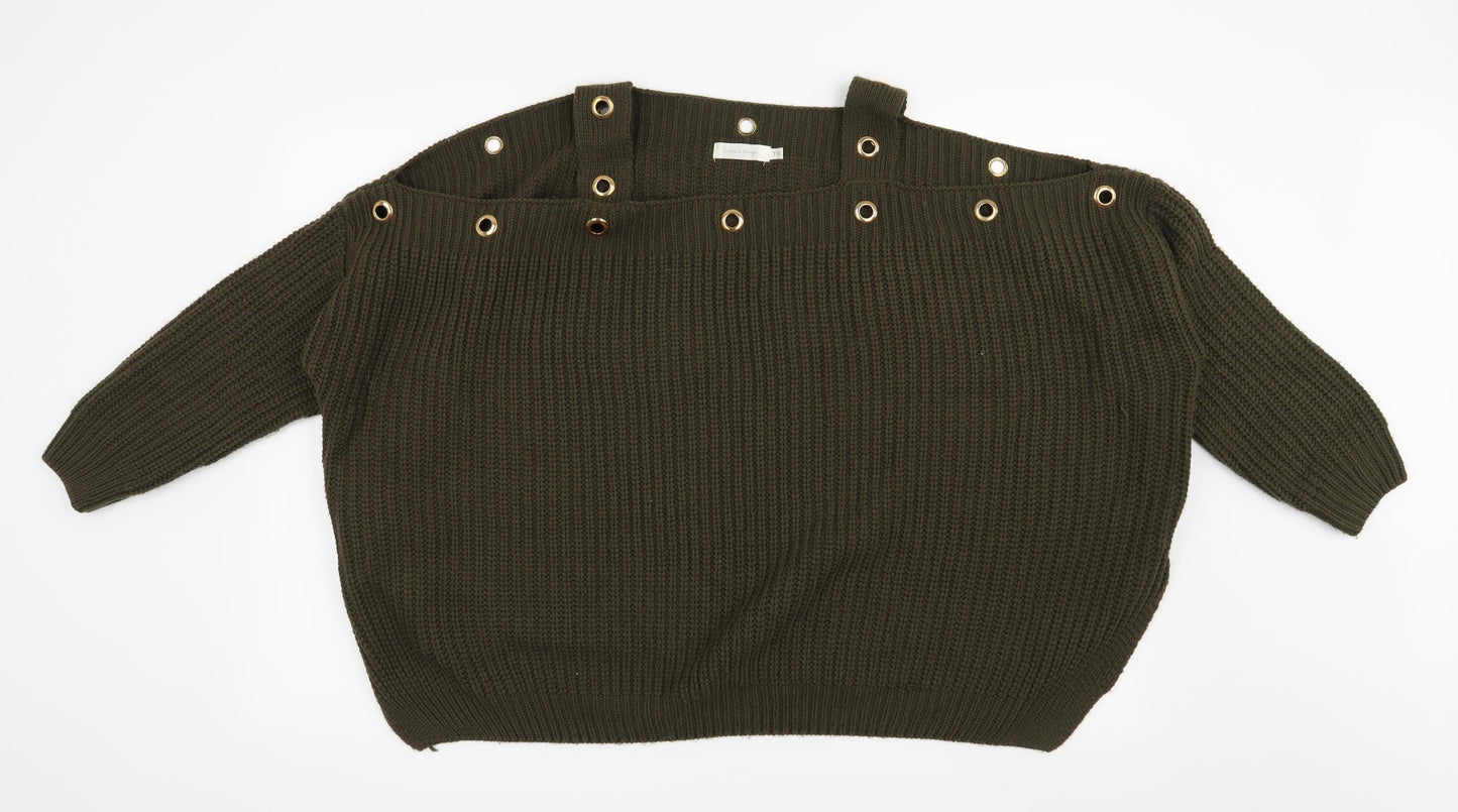 Preworn Womens Green   Pullover Jumper One Size