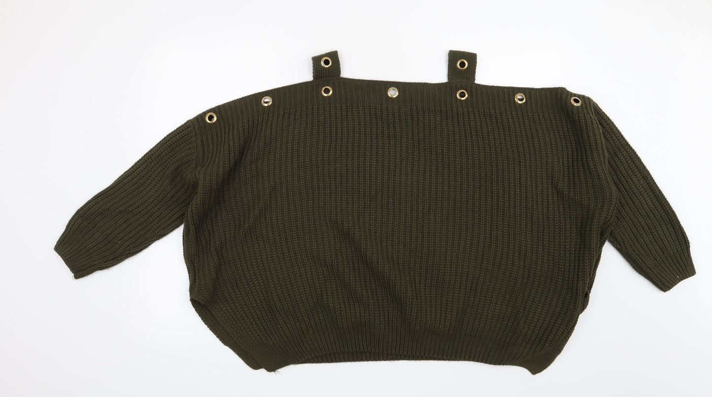 Preworn Womens Green   Pullover Jumper One Size