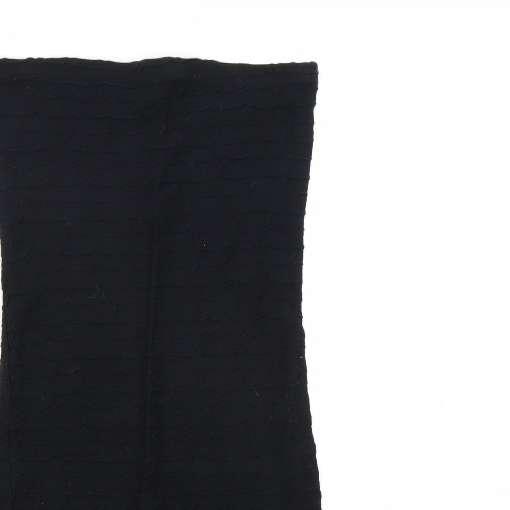 Topshop Womens Black   Straight & Pencil Skirt Size 10