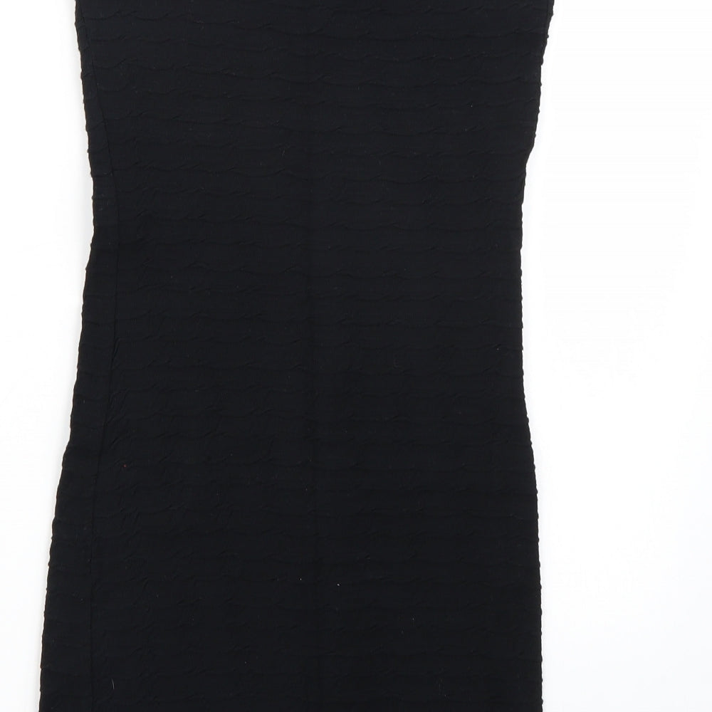 Topshop Womens Black   Straight & Pencil Skirt Size 10