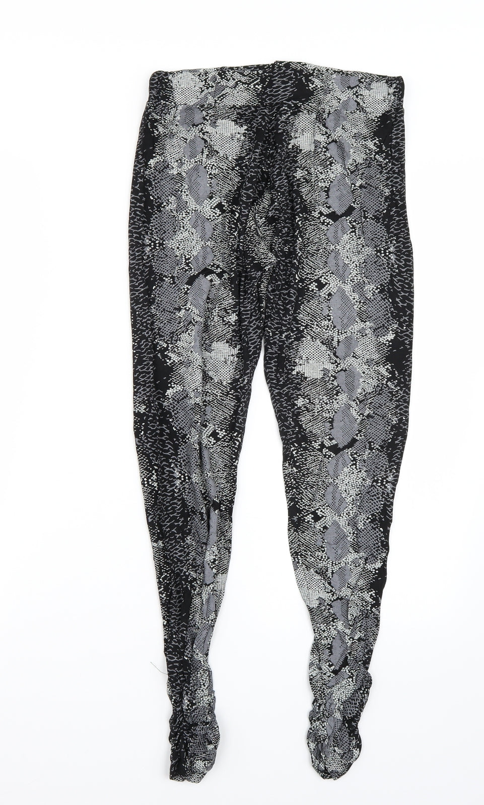 Preworn Womens Grey Animal Print  Carrot Leggings Size M L25 in