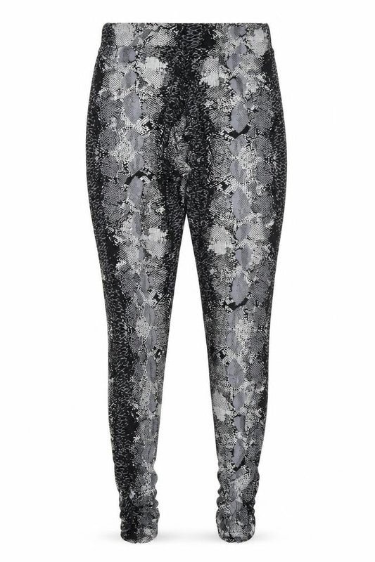 Preworn Womens Grey Animal Print  Carrot Leggings Size M L25 in