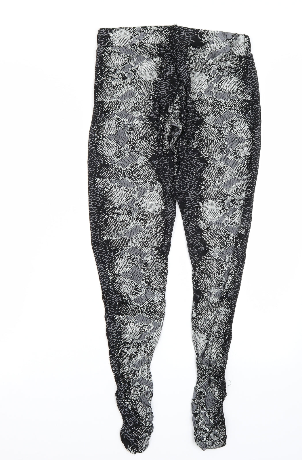 Preworn Womens Grey Animal Print  Carrot Leggings Size M L25 in