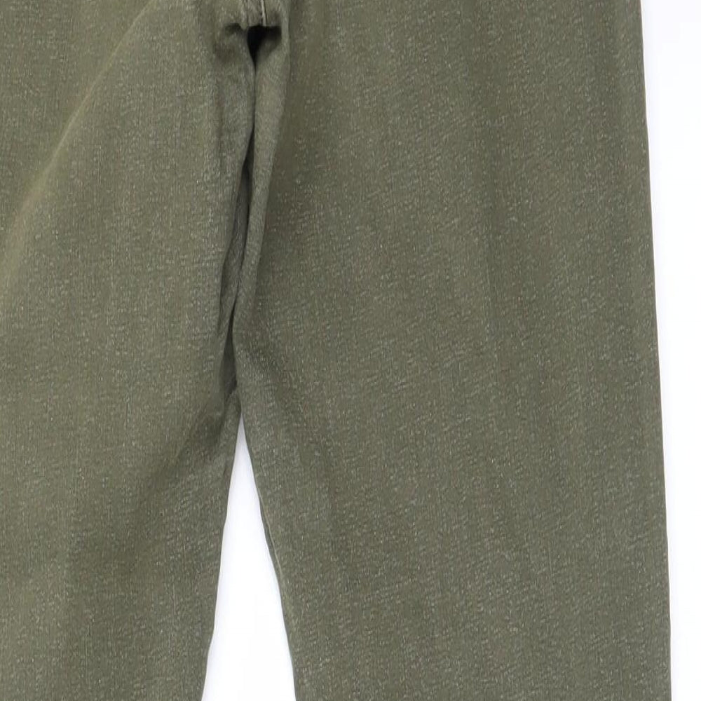 Topshop Womens Green   Straight Jeans Size 32 in L30 in