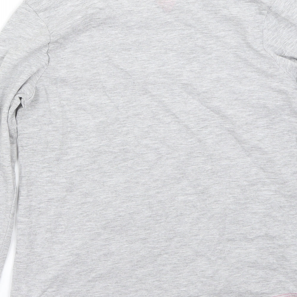 Preworn Girls Grey   Basic T-Shirt Size 8 Years