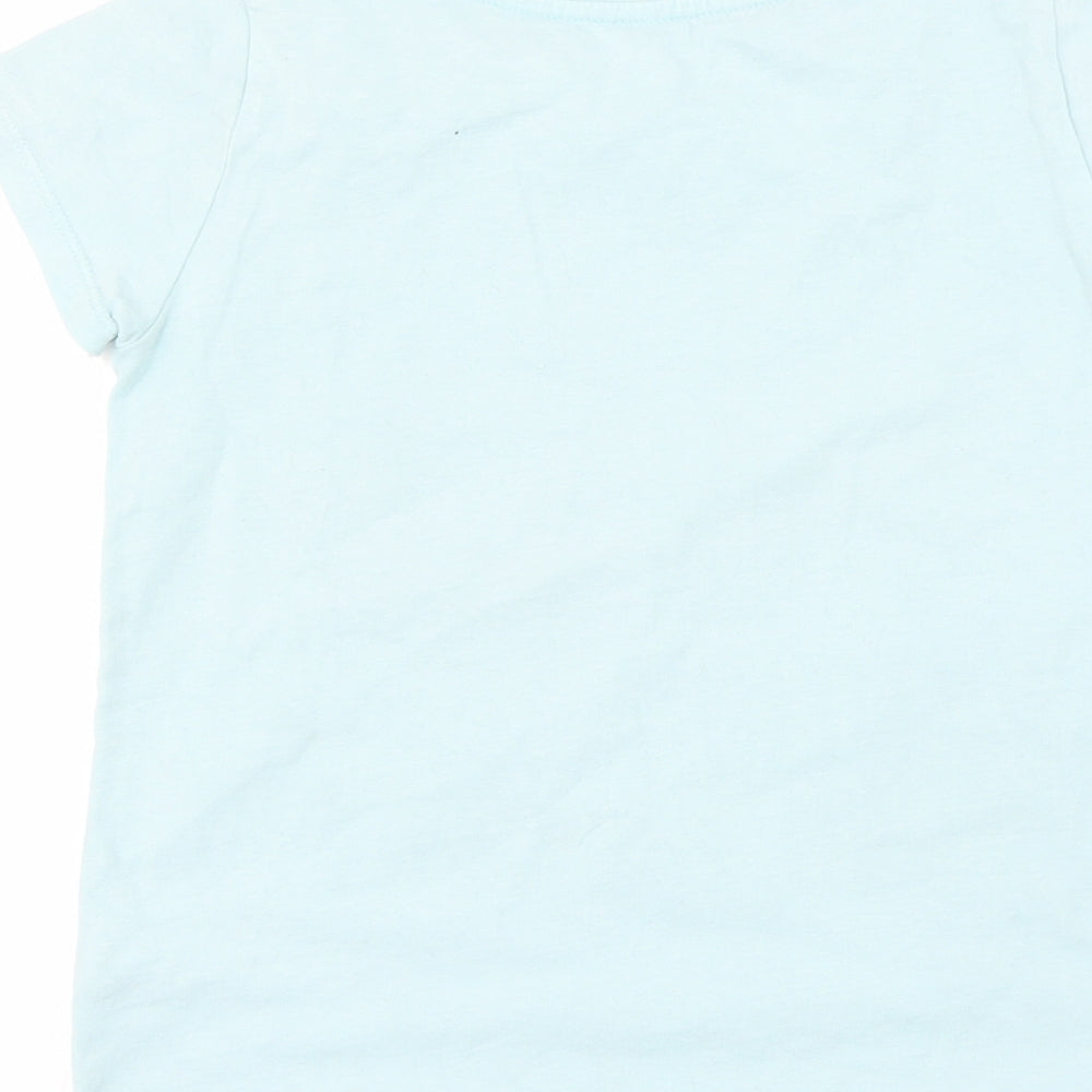 Nutmeg Girls Blue   Basic T-Shirt Size 8-9 Years