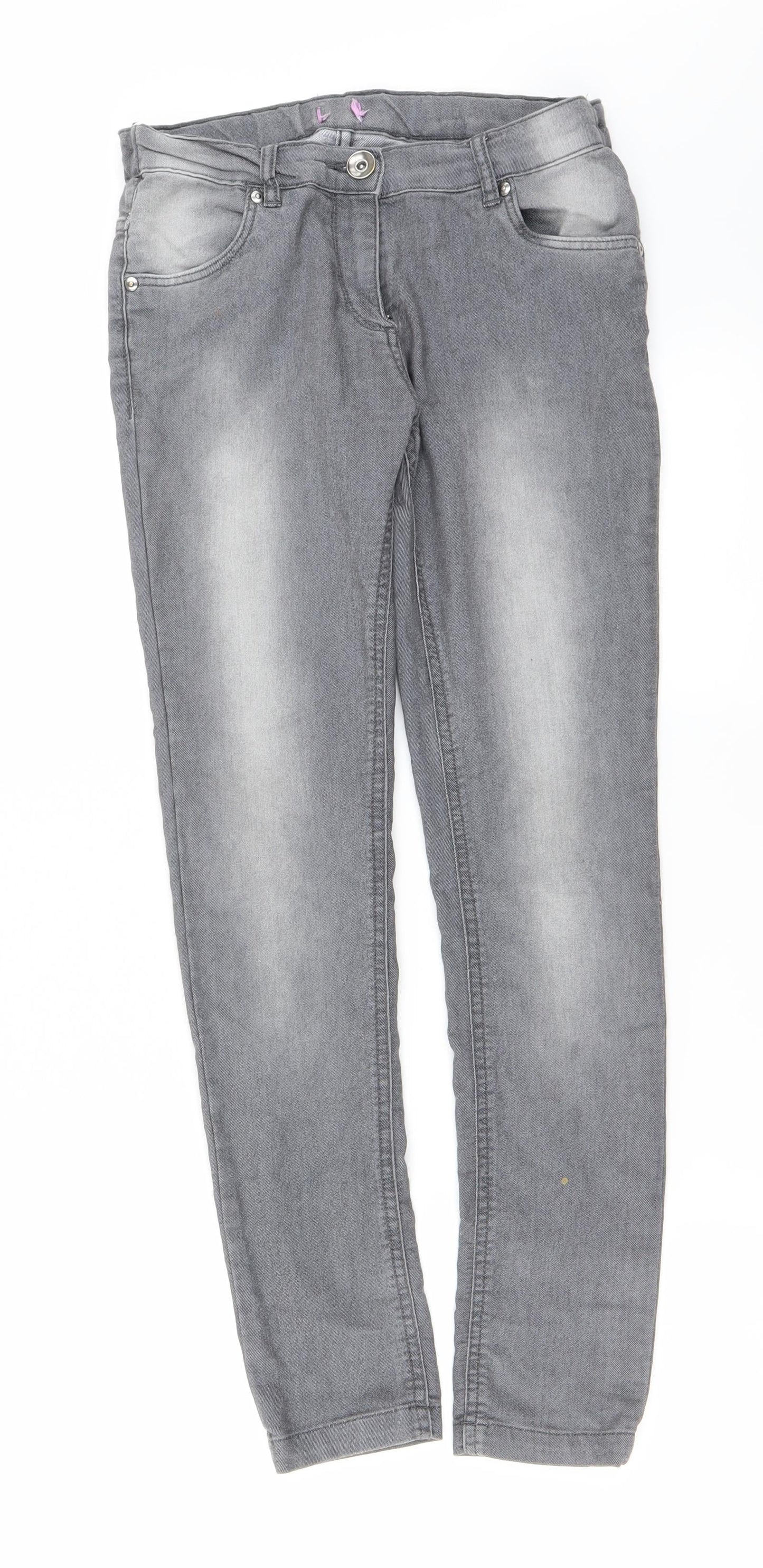 Preworn Womens Grey   Straight Jeans Size 26 in L25 in
