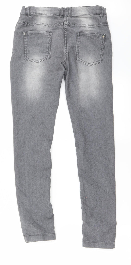 Preworn Womens Grey   Straight Jeans Size 26 in L25 in