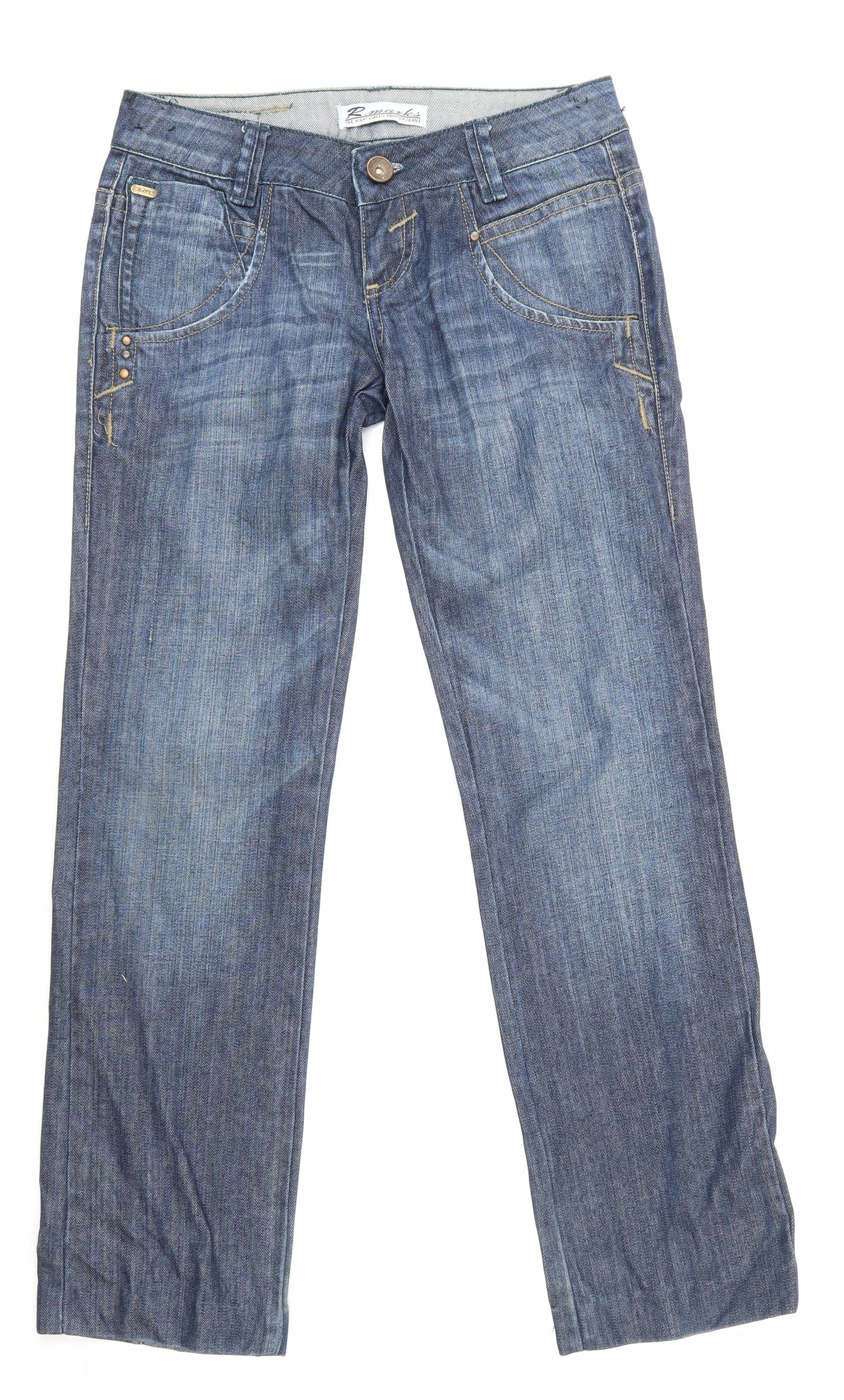 rm Mens Blue  Denim Straight Jeans Size 27 in L34 in