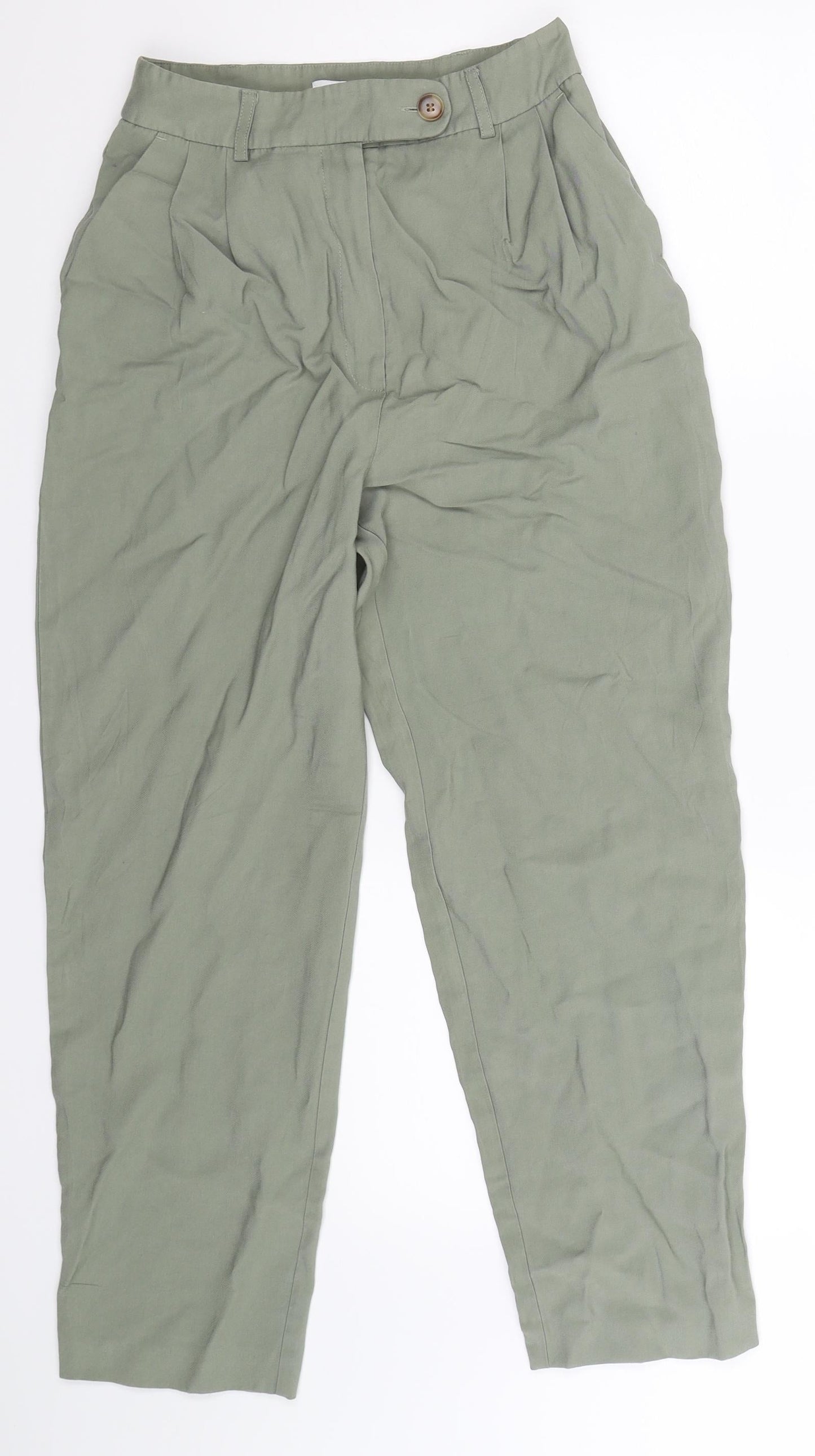 Topshop Womens Grey   Trousers  Size 6 L25 in