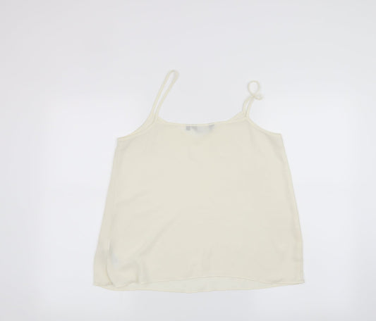 New Look Womens White   Basic Tank Size 10