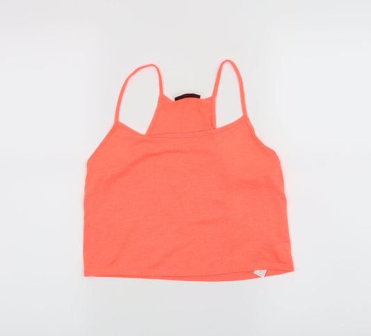 Topshop Womens Orange   Cropped Tank Size 8