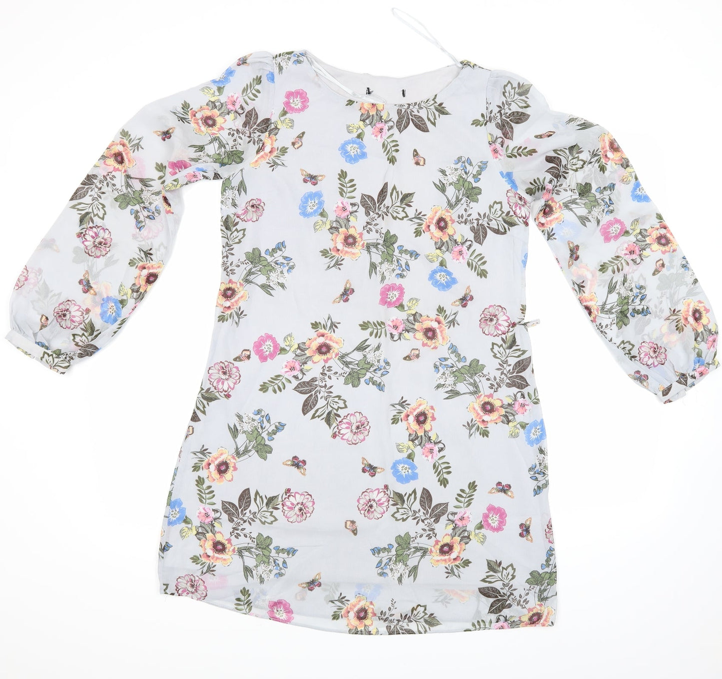 Preworn Womens Multicoloured Floral  A-Line  Size 10