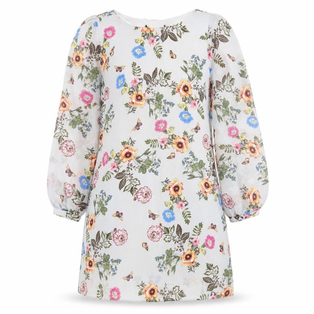 Womens Multicoloured Floral  A-Line  Size 10