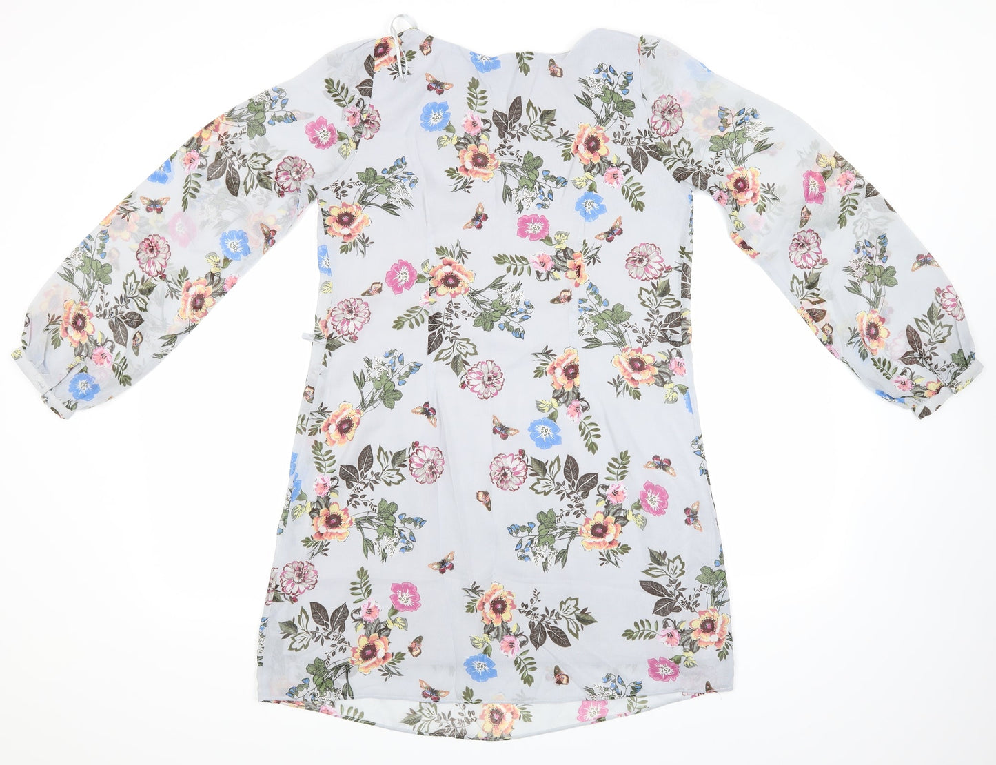 Preworn Womens Multicoloured Floral  A-Line  Size 10