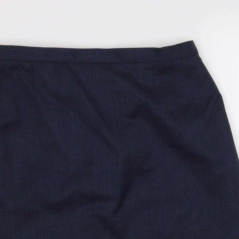 Preworn Womens Blue   A-Line Skirt