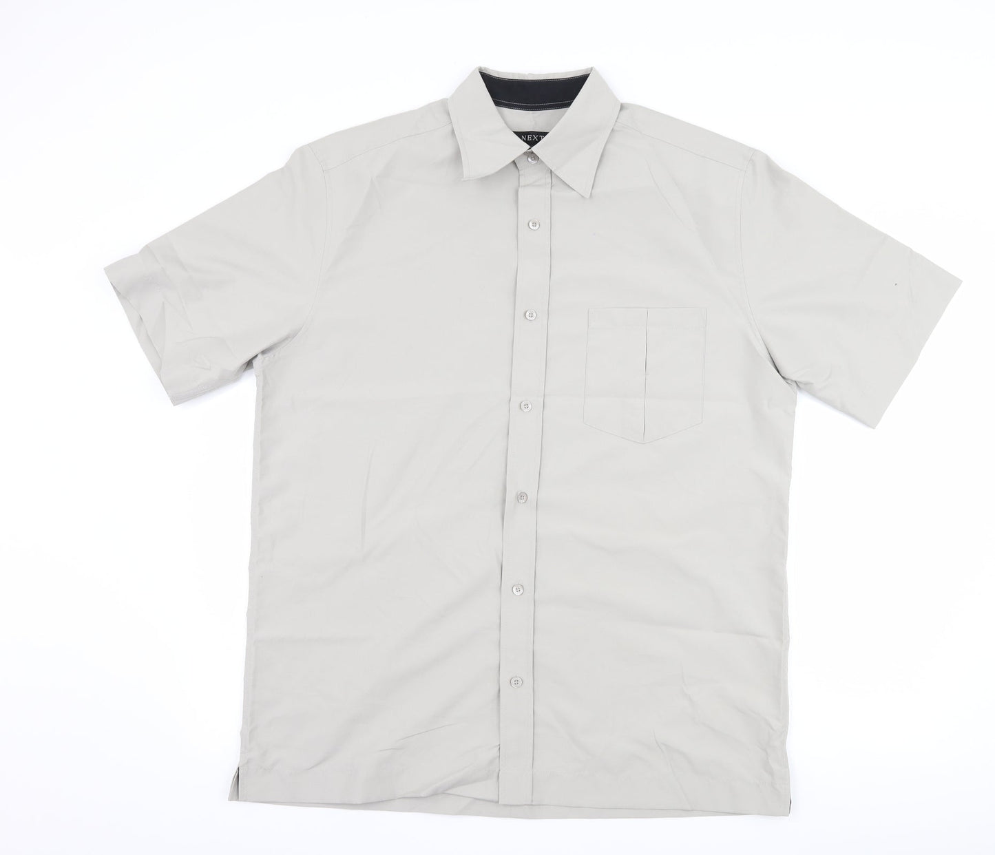 NEXT Mens Grey    Button-Up Size L