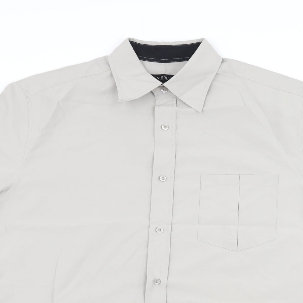 NEXT Mens Grey    Button-Up Size L