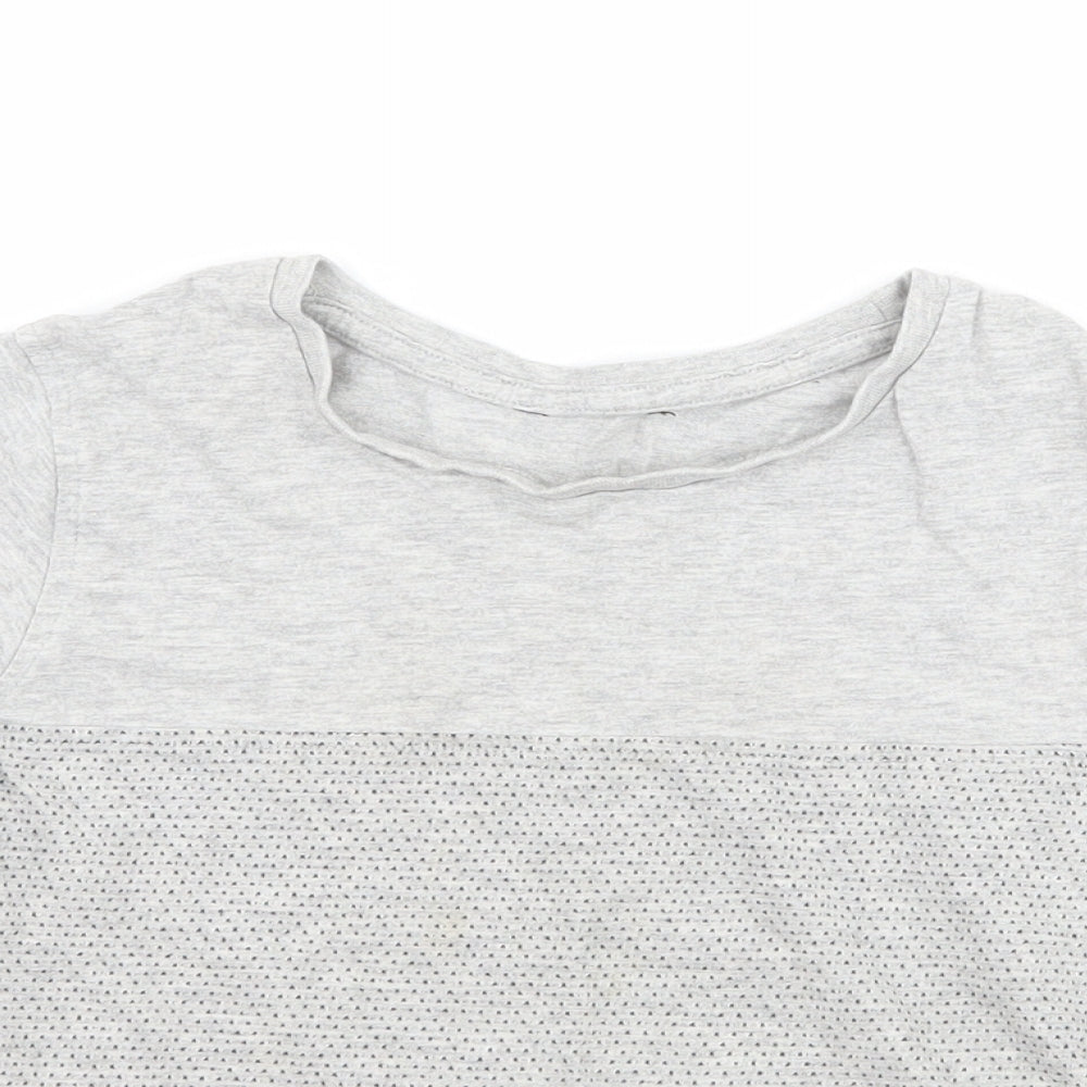 George Boys Grey Polka Dot  Basic T-Shirt Size 7-8 Years