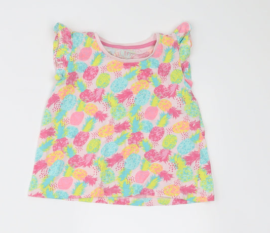 I LOVE MY TEE Girls Pink   Basic T-Shirt Size 3-4 Years