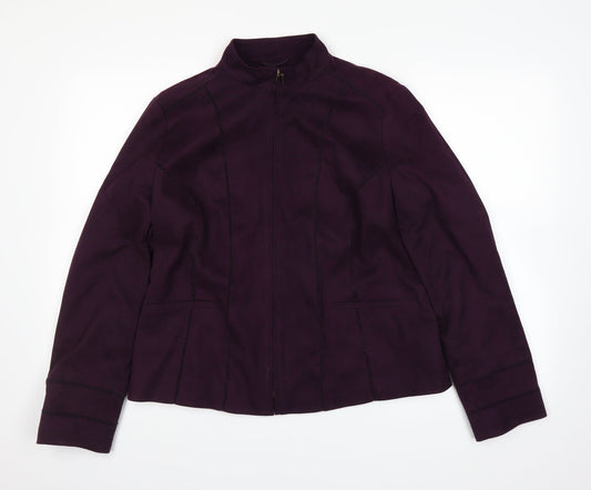 M&Co Womens Purple   Jacket  Size 16