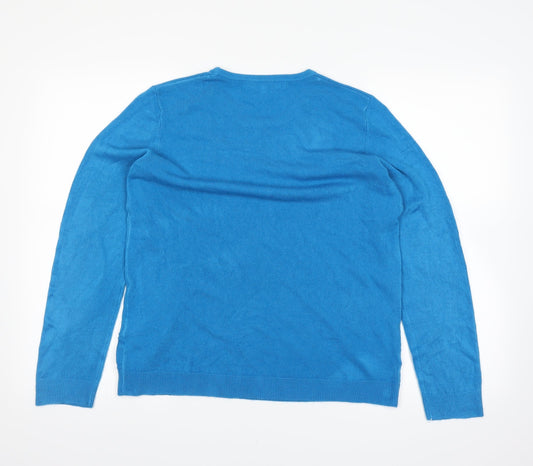 Preworn Mens Blue    T-Shirt Size L
