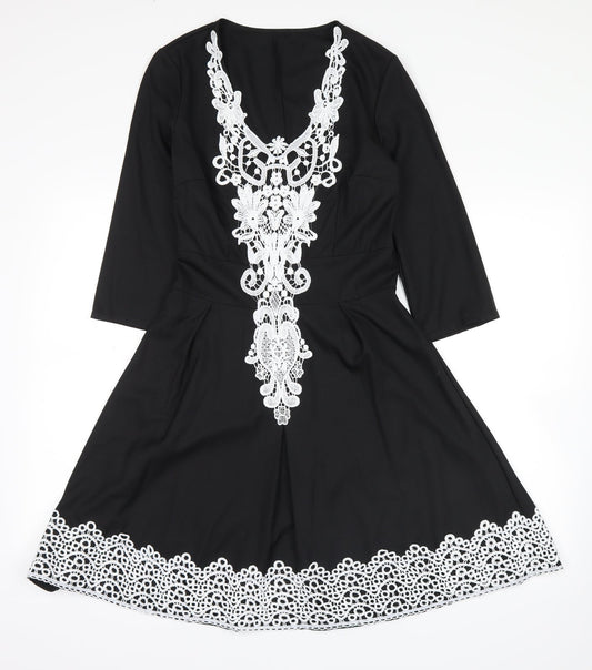 no brand Womens Black   Shirt Dress  Size S