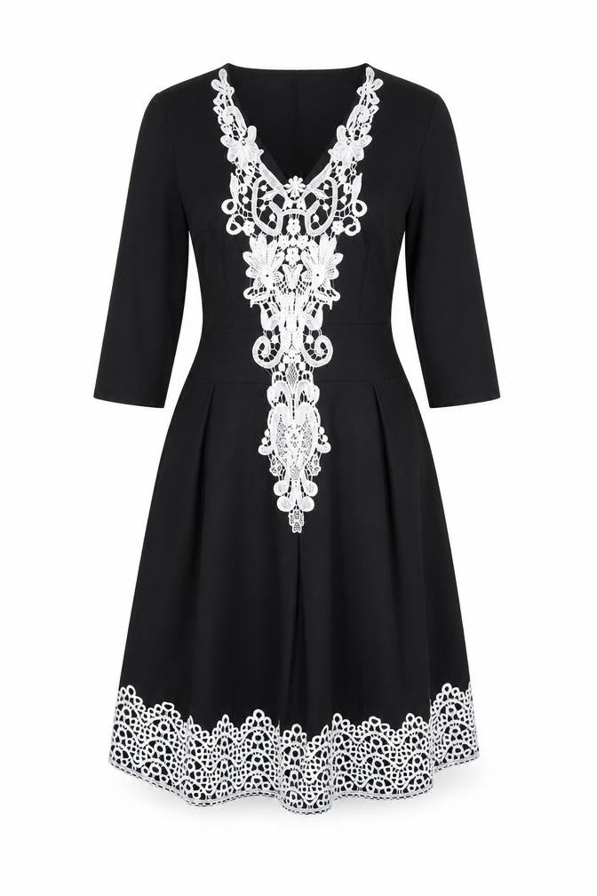 Vintage Womens Black   Shirt Dress  Size S