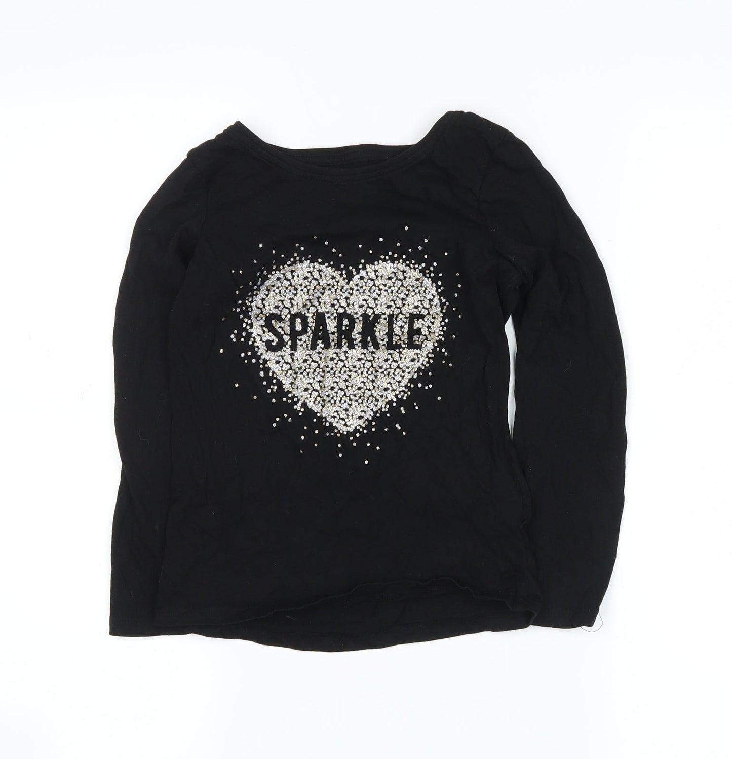 Primark Girls Black   Basic Casual Size 7-8 Years  - sparkle