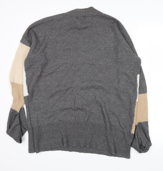 New Look Womens Beige Striped  Pullover Jumper Size L