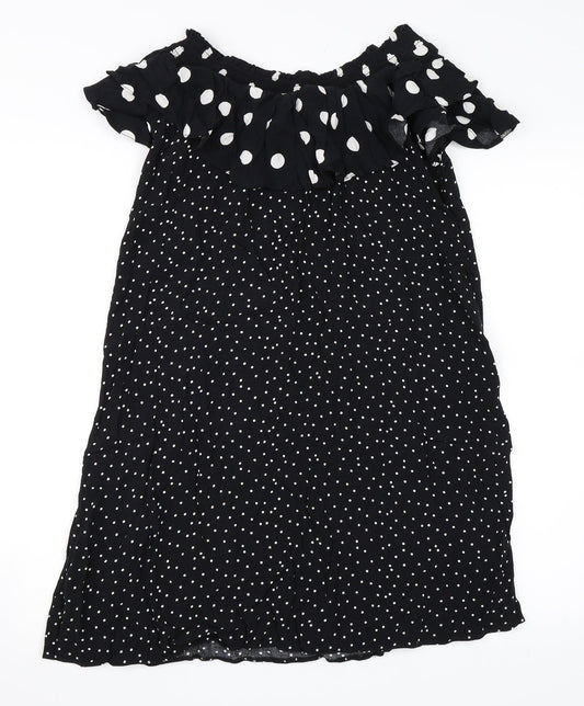 Newlook Womens Black Polka Dot  Mini  Size 12