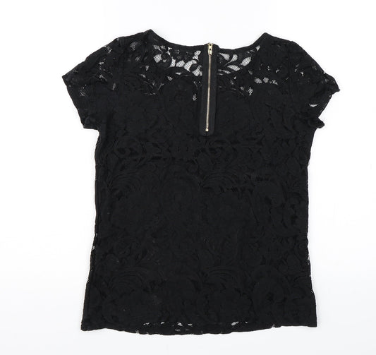 Alice & You Womens Black   Basic T-Shirt Size 8