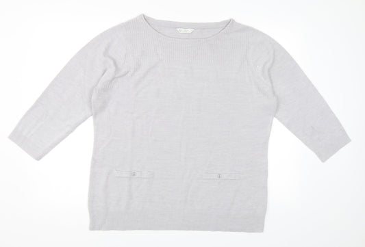 BHS Womens Grey   Pullover Jumper Size 18