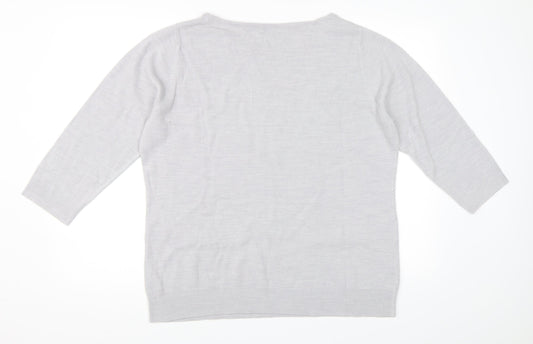 BHS Womens Grey   Pullover Jumper Size 18