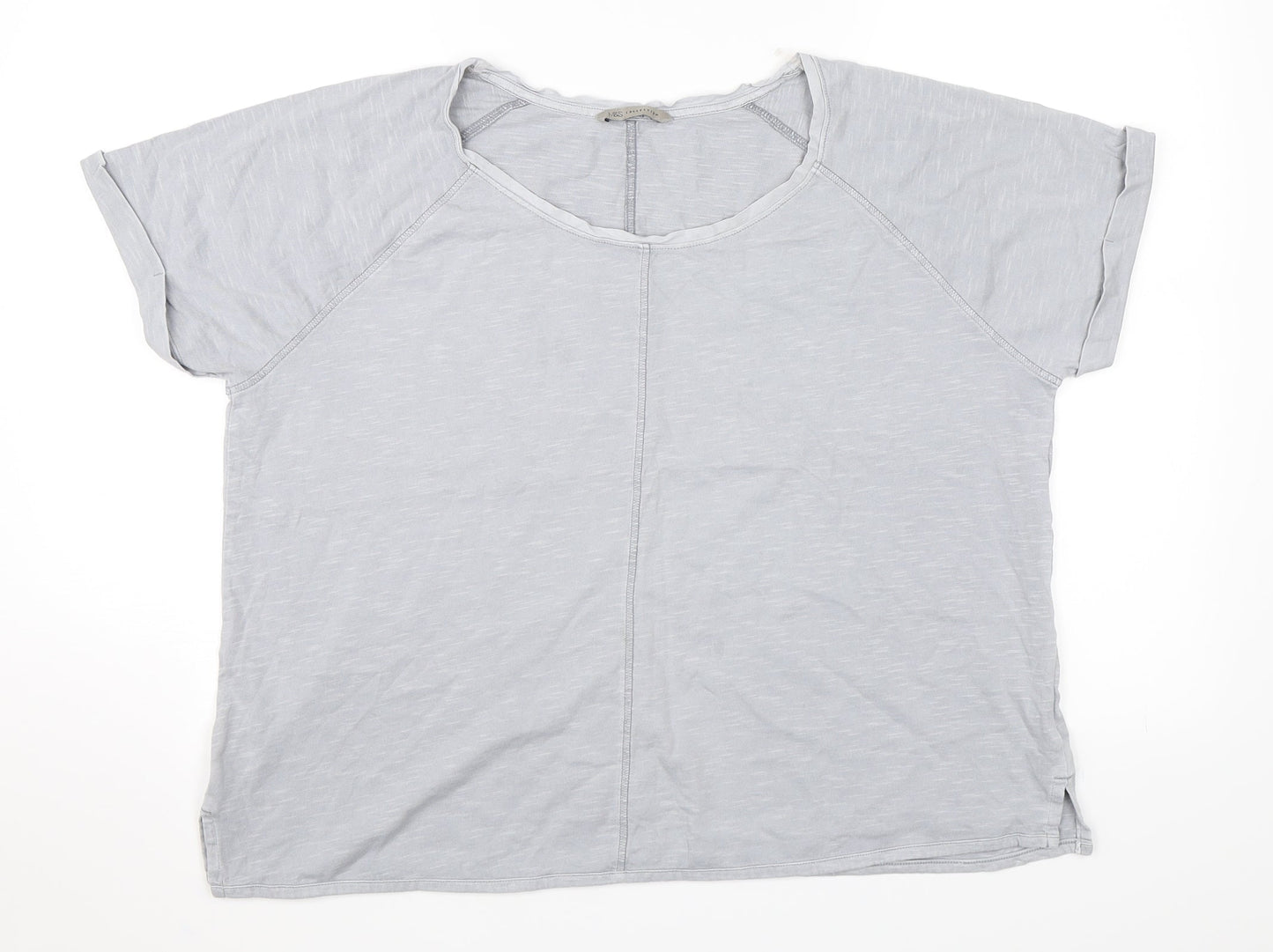 Marks and Spencer Womens Grey   Basic T-Shirt Size 16