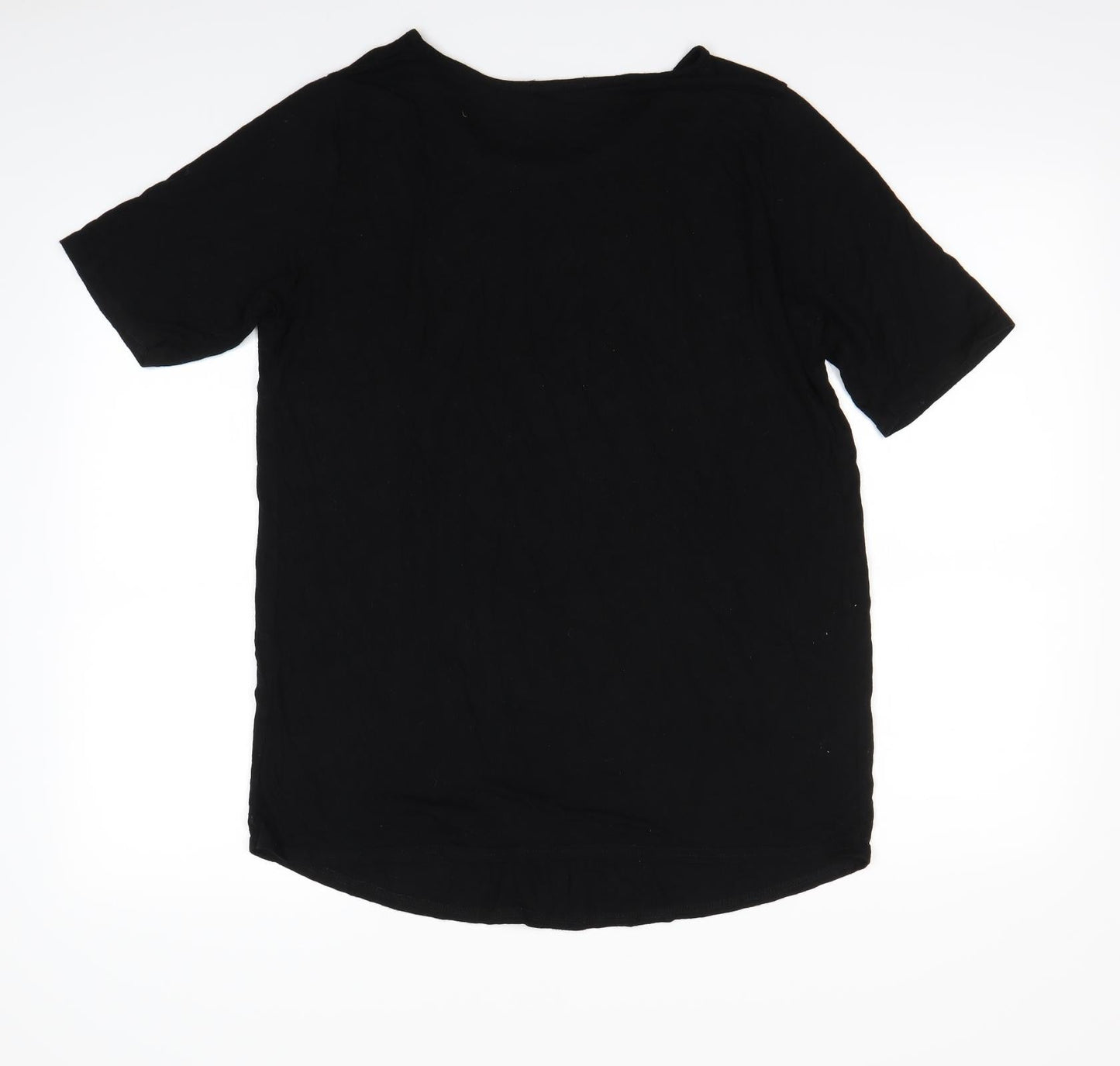 Boohoo Womens Black   Basic T-Shirt Size 12