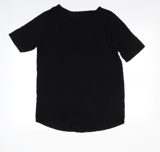 Boohoo Womens Black   Basic T-Shirt Size 12