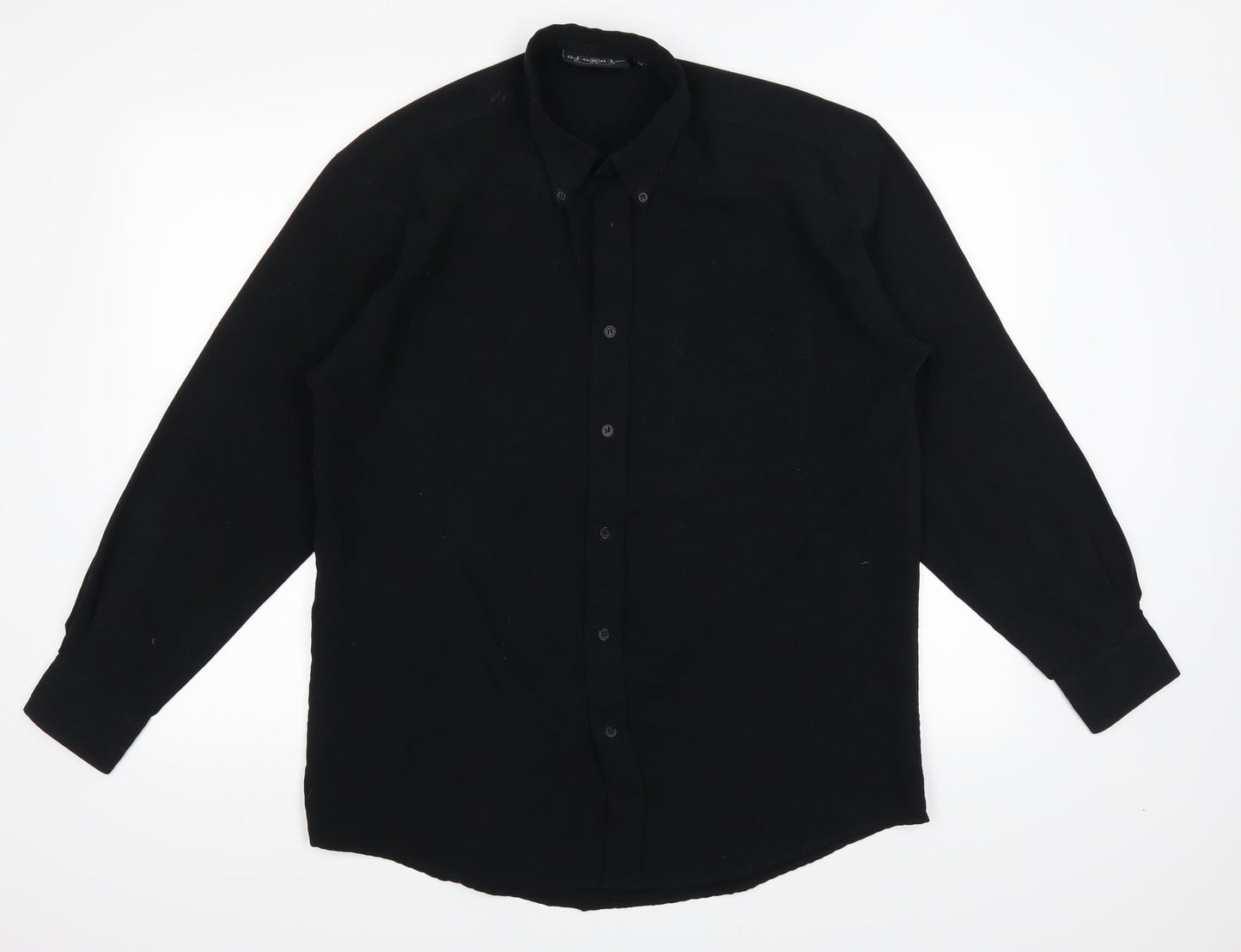 Giorgio Mens Black    Button-Up Size M