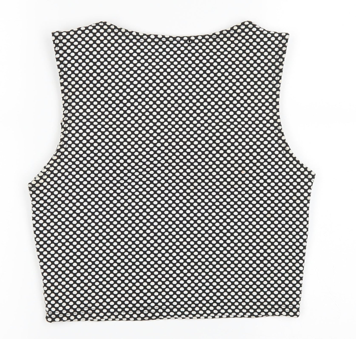 Republic Womens Black Polka Dot  Cropped Tank Size 12