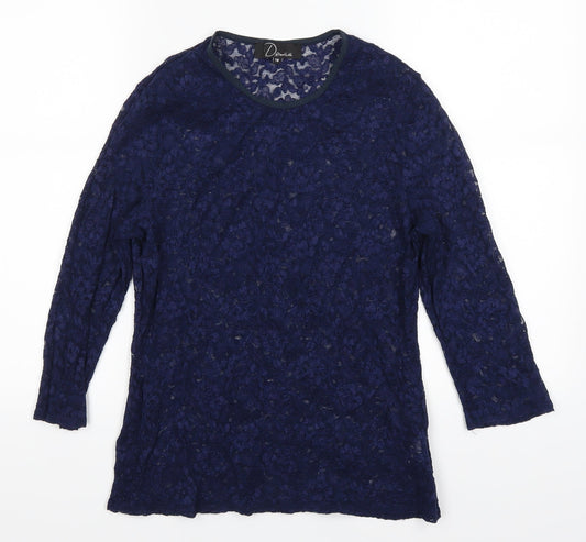 d by Womens Blue   Basic Blouse Size 18