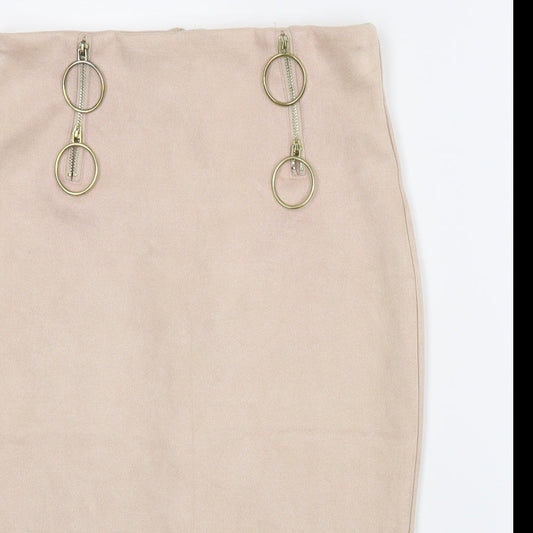 LuluMary Womens Pink   Straight & Pencil Skirt Size 4