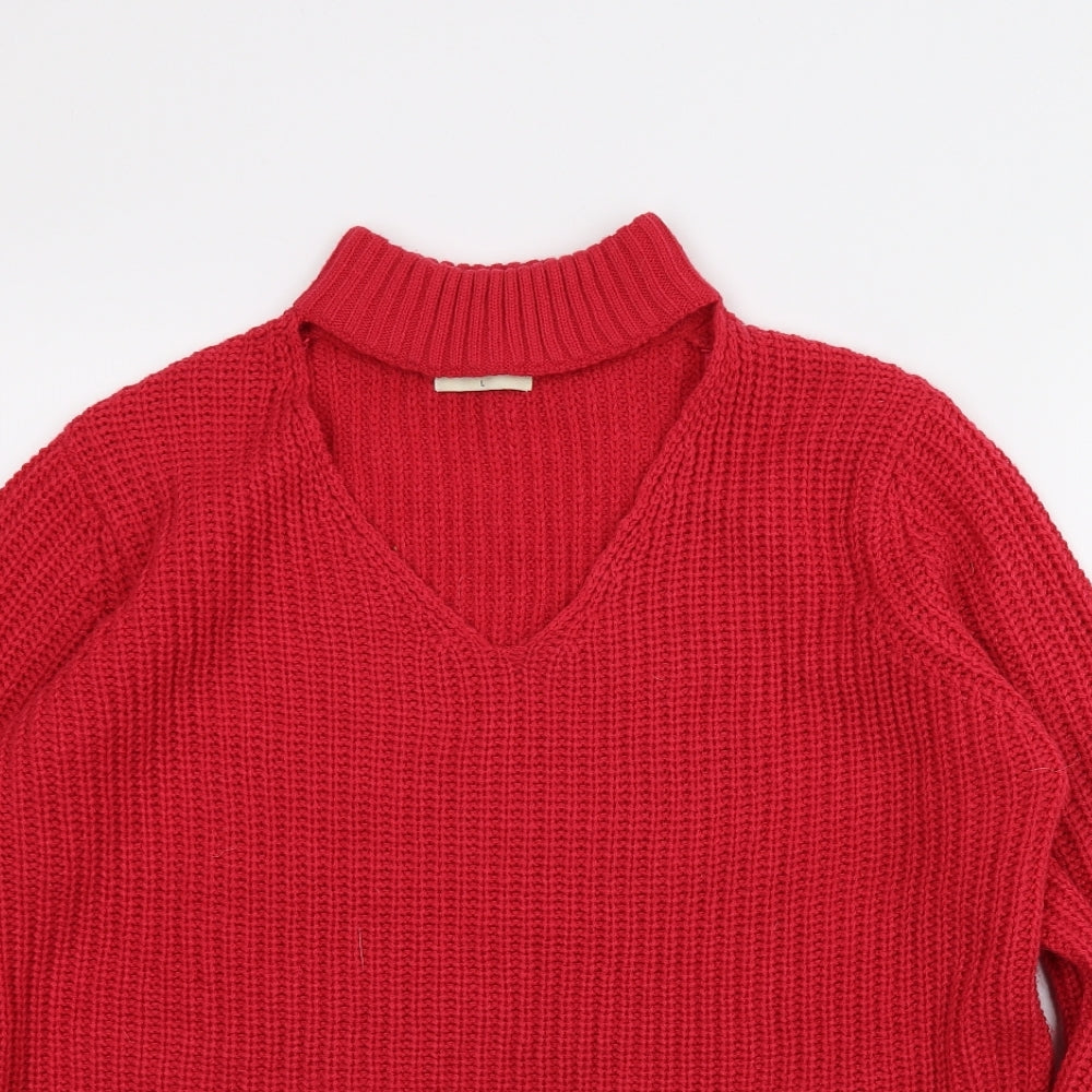 Papaya Womens Pink   Pullover Jumper Size L
