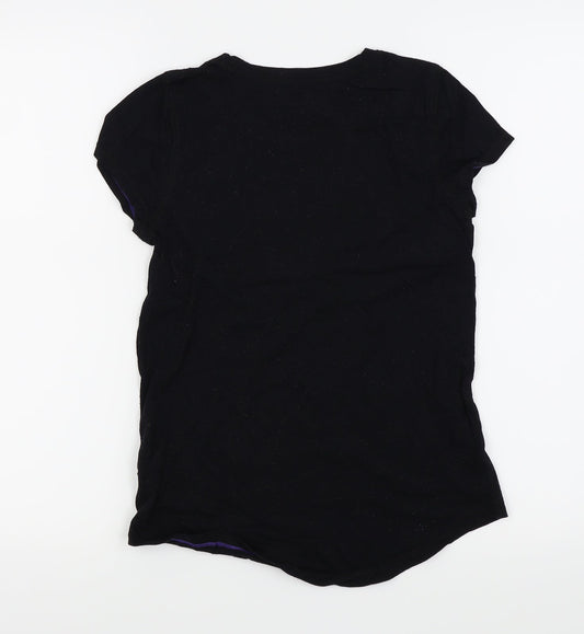Preworn Womens Black   Basic T-Shirt Size 10