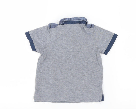George Boys Blue   Basic Polo Size 18-24 Months