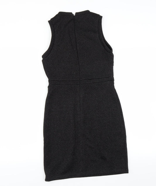 First and i Womens Black   Bodycon  Size M  - glittery