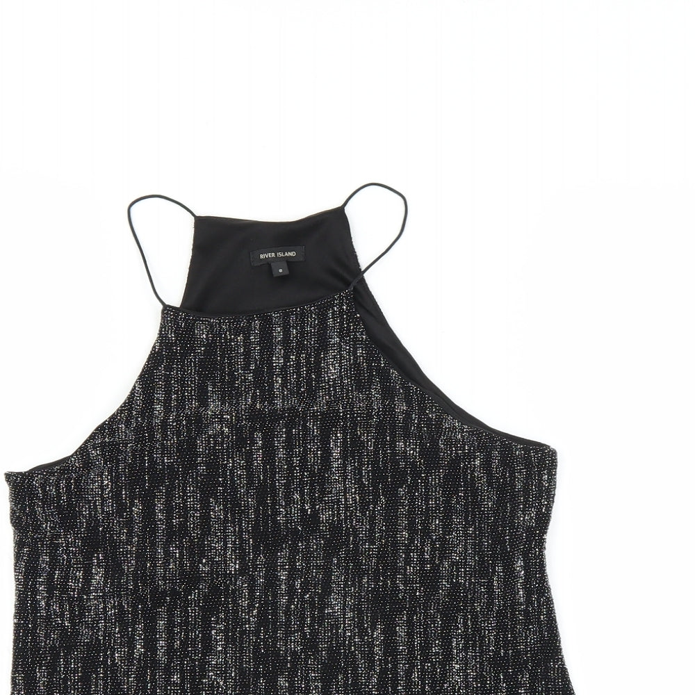 River Island Womens Black   Basic Blouse Size 8