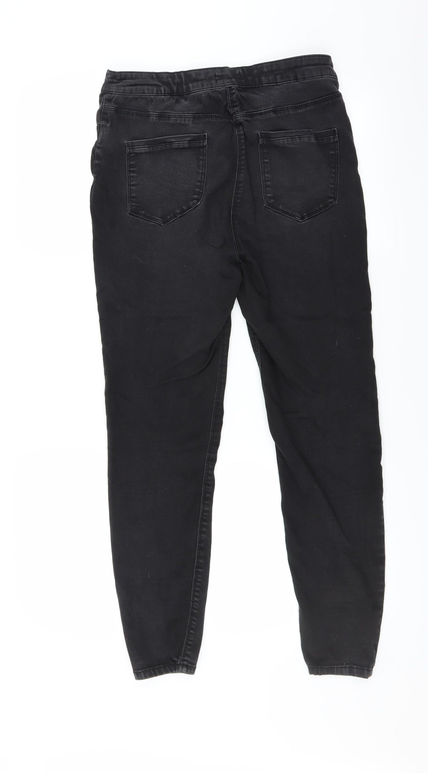 Preworn Womens Grey   Skinny Jeans Size 16 L27 in